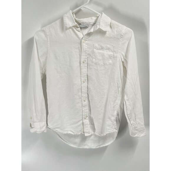 Janie and Jack Bundle of 4 Button Up Linen Collared Shirts Sz 8 - Picture 2 of 10